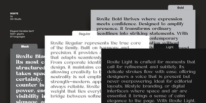 Roxite Font Poster 13