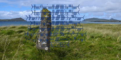Ongunkan Ogham Family Font Poster 5