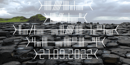 Ongunkan Ogham Family Font Poster 4