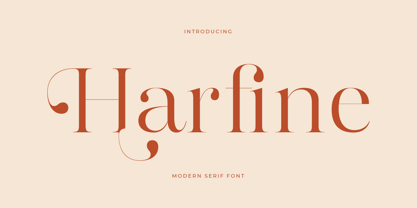 Harfine Font Poster 1