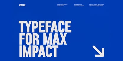 Veqtro Font Poster 3