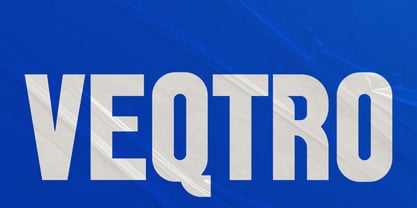 Veqtro Font Poster 1