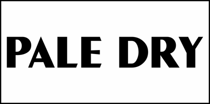 Pale Dry JNL Font Poster 2