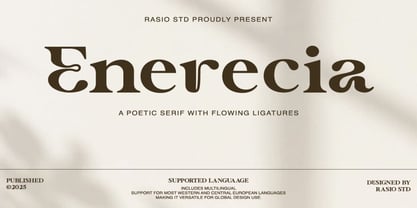 Enerecia Font Poster 1