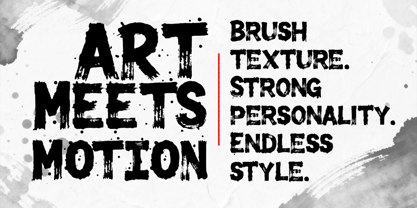 Permeate Brush Font Poster 2