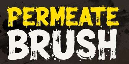 Permeate Brush Font Poster 1