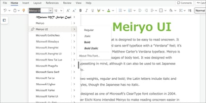 Meiryo UI Font Poster 5