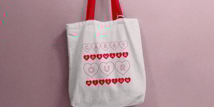 Heart Shape Font Poster 7