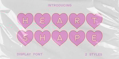 Heart Shape Font Poster 1