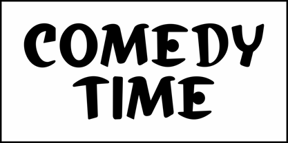 Comedy Time JNL Font Poster 2