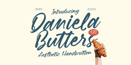 Daniela Butters Font Poster 1