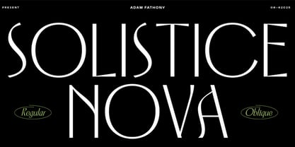 Solistice Nova Font Poster 1