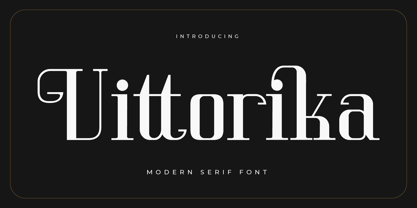 Vittorika Font Poster 1