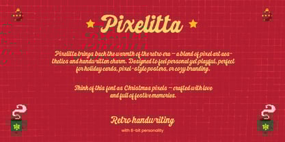 Pixelitta Font Poster 2