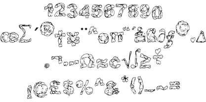 Newsprint Leafs Font Poster 1