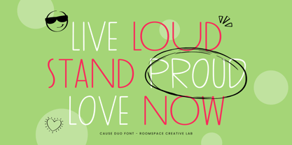 Cause Duo Font Poster 2