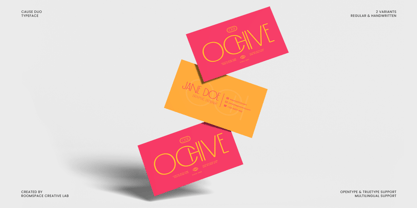 Cause Duo Font Poster 6