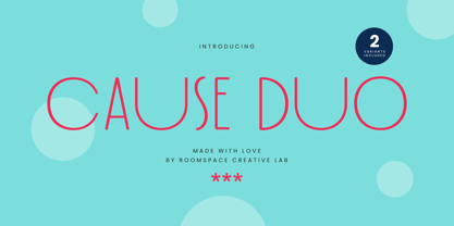 Cause Duo Font Poster 1
