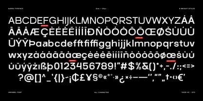 Auren Font Poster 9
