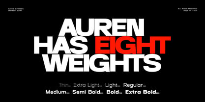 Auren Font Poster 3