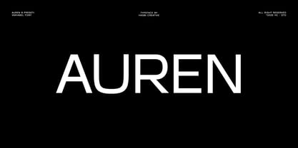 Auren Font Poster 1