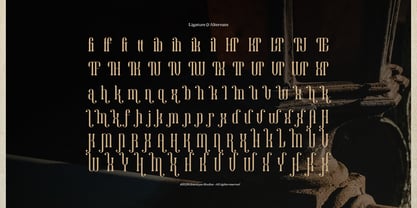Rourque Hollowrail Font Poster 12