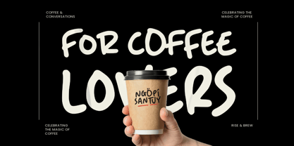 Ngopi Santuy Font Poster 3