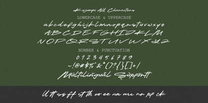 Kajompi Font Poster 10