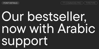 TT Commons™ Pro Font Poster 3