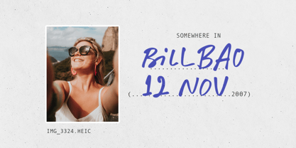 Messy Binder Font Poster 3