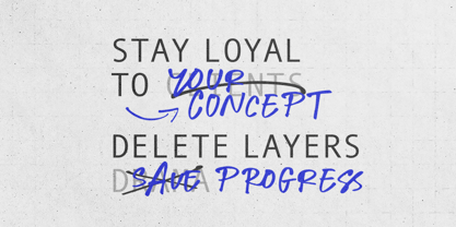 Messy Binder Font Poster 8