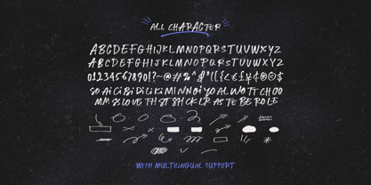 Messy Binder Font Poster 9