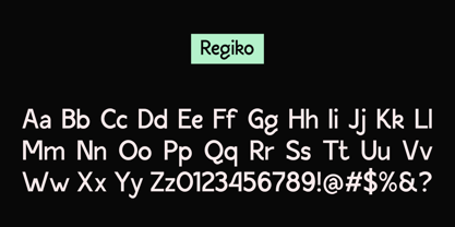 Regiko Font Poster 9