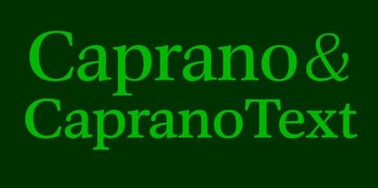 Caprano Text Font Poster 11