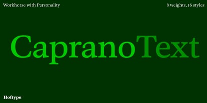 Caprano Text Font Poster 1