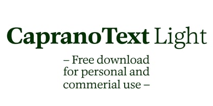 Caprano Text Font Poster 8