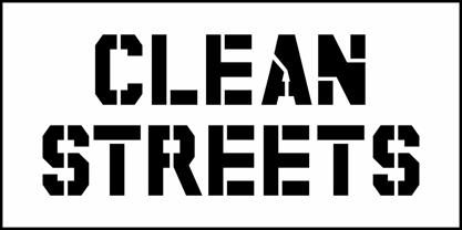 Clean Streets JNL Font Poster 2