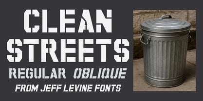 Clean Streets JNL Font Poster 1