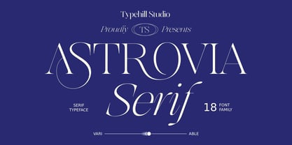 Astrovia Serif Font Poster 1