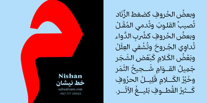 SF Nishan Font Poster 3