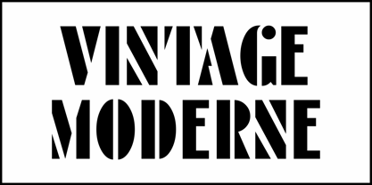 Vintage Moderne JNL Font Poster 2