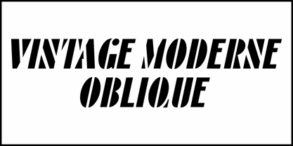 Vintage Moderne JNL Font Poster 4