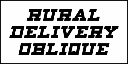 Rural Delivery JNL Font Poster 4