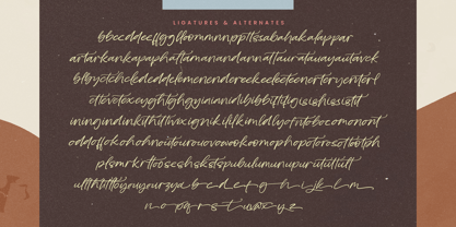 Bluebell Cottage Font Poster 14