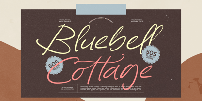 Bluebell Cottage Font Poster 1