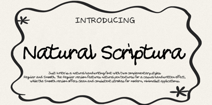 Natural Scriptura Font Poster 1