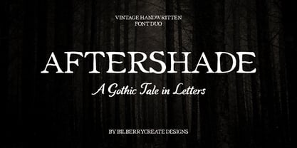 Aftershade Font Poster 1