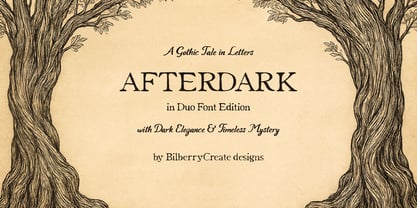 Aftershade Font Poster 2