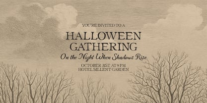 Aftershade Font Poster 4