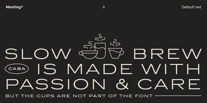 Meeting Font Poster 7